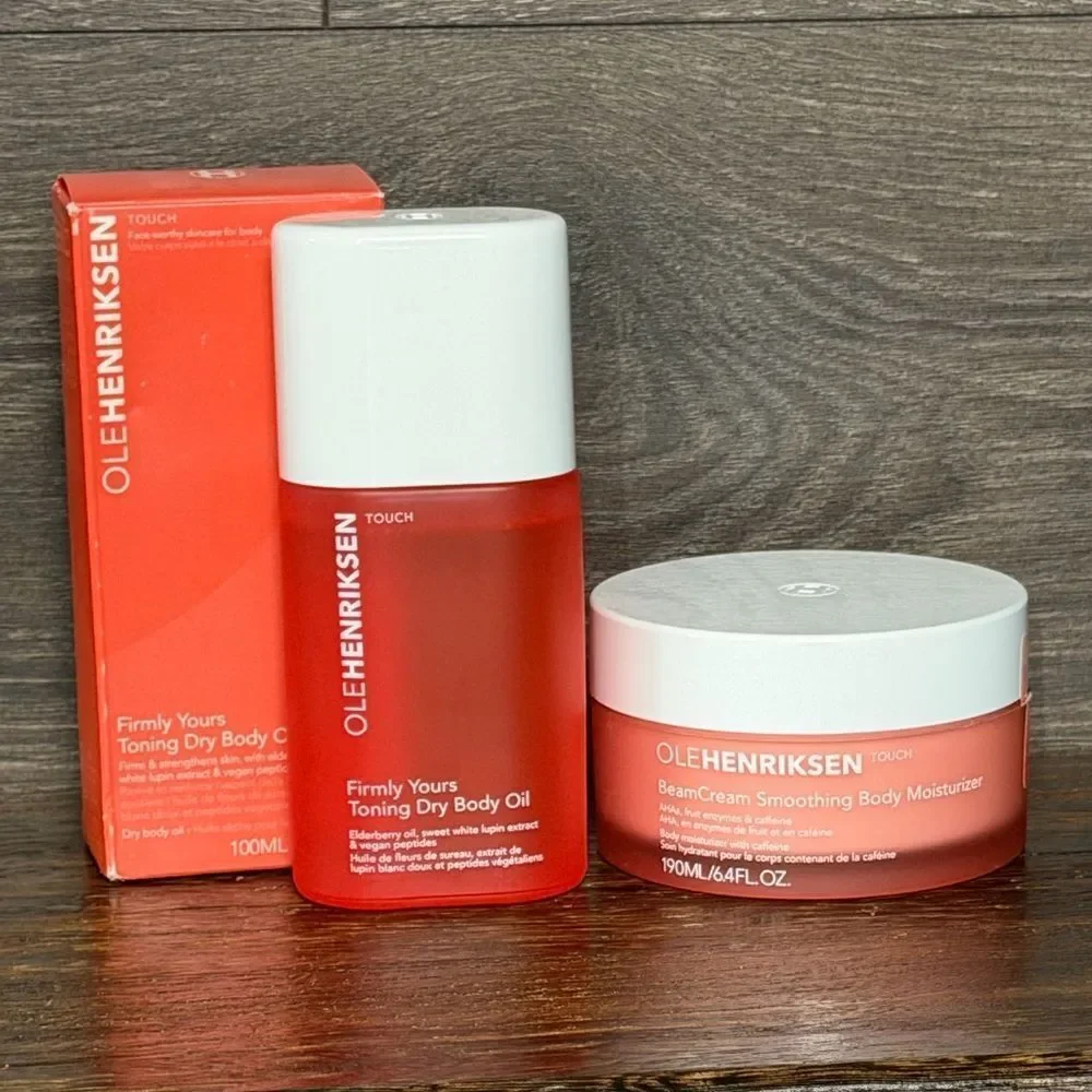 Ole Henriksen Body Care Duo Firmly Yours Oil + BeamCream Moisturizer NEW